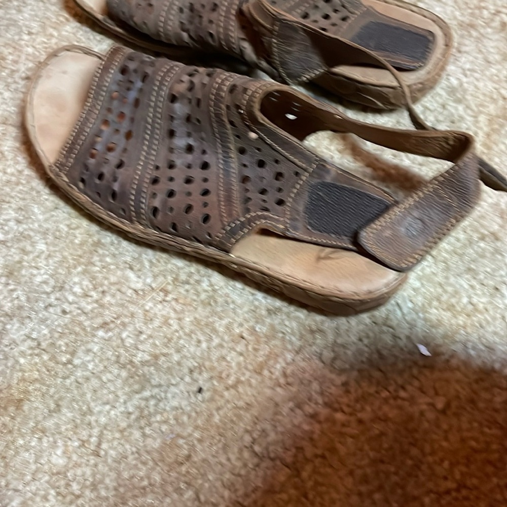 Josef Seibel Brown leather Sandals size 38